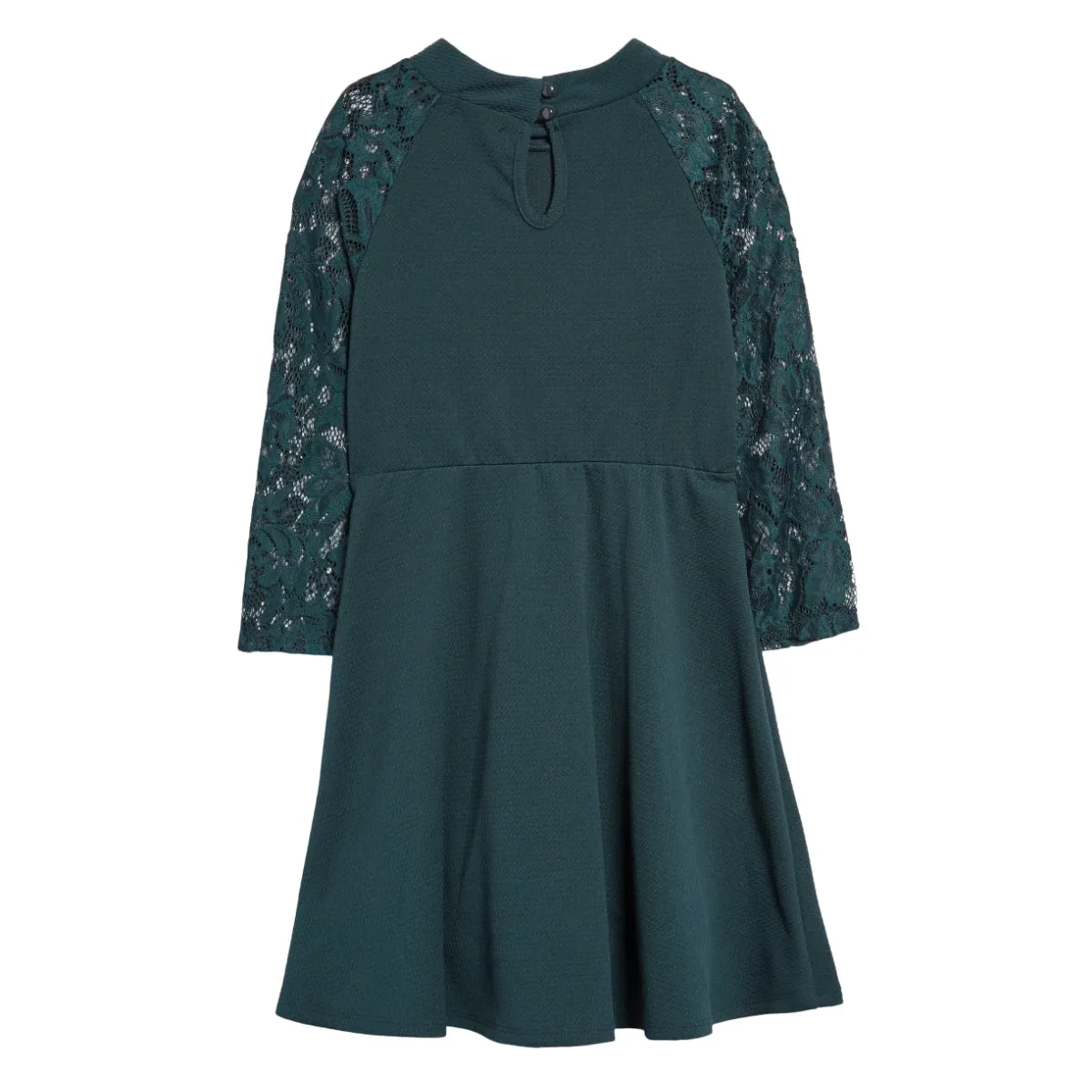 Tween Lace Ponte Skater Dress