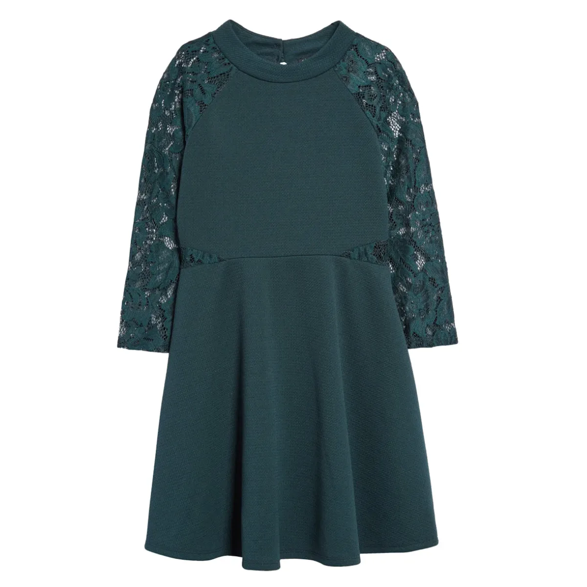 Tween Lace Ponte Skater Dress