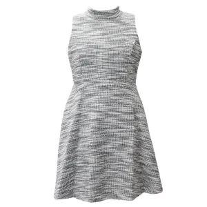 Tween Lurex Boucle Mock Neck Skater Dress
