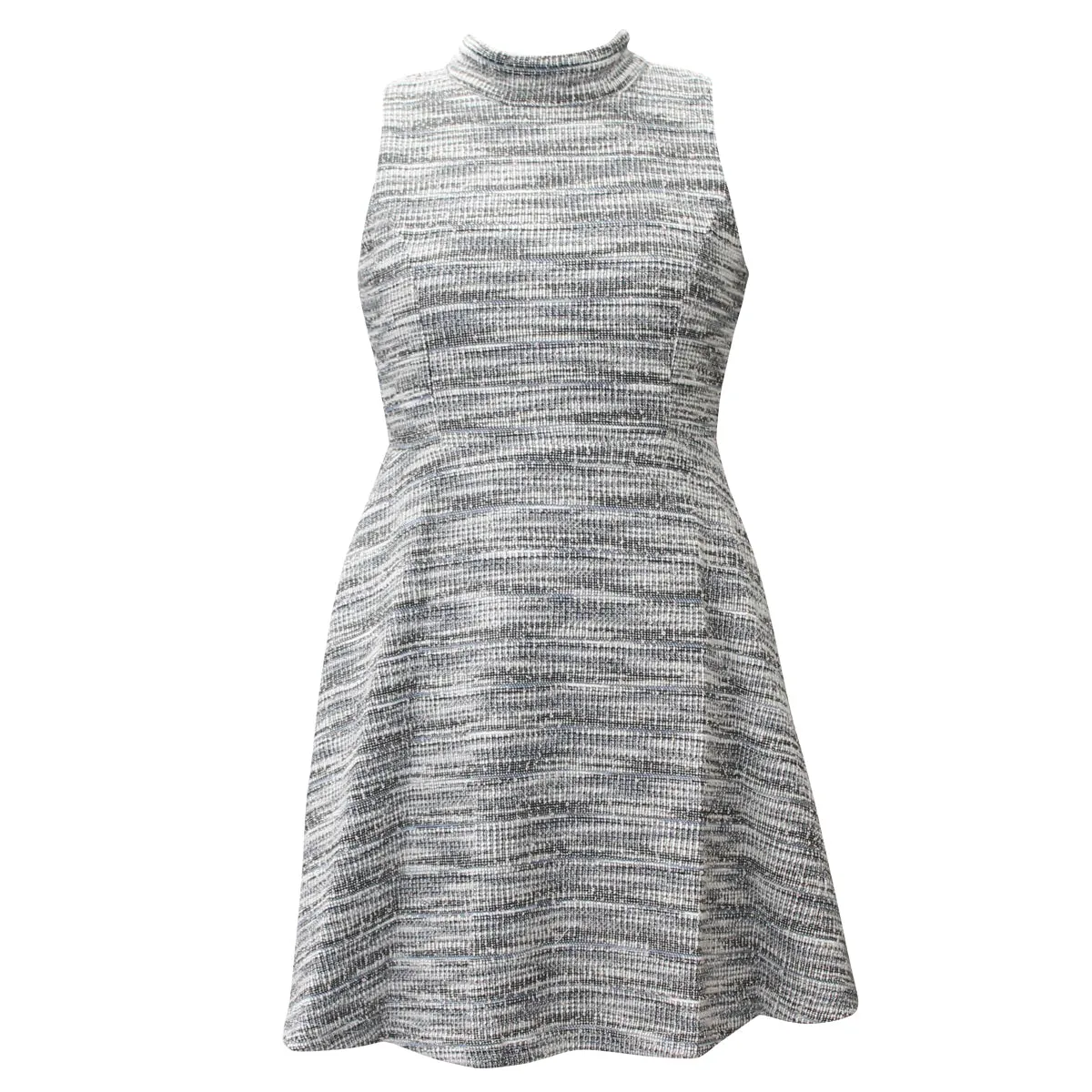Tween Lurex Boucle Mock Neck Skater Dress