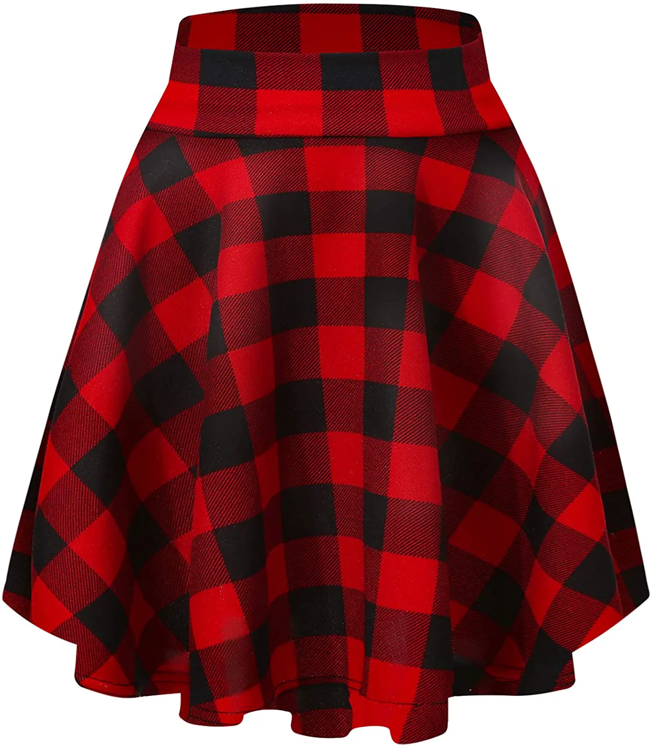 Urban CoCo Women's Basic Versatile Stretchy Flared Casual Mini Skater Skirt