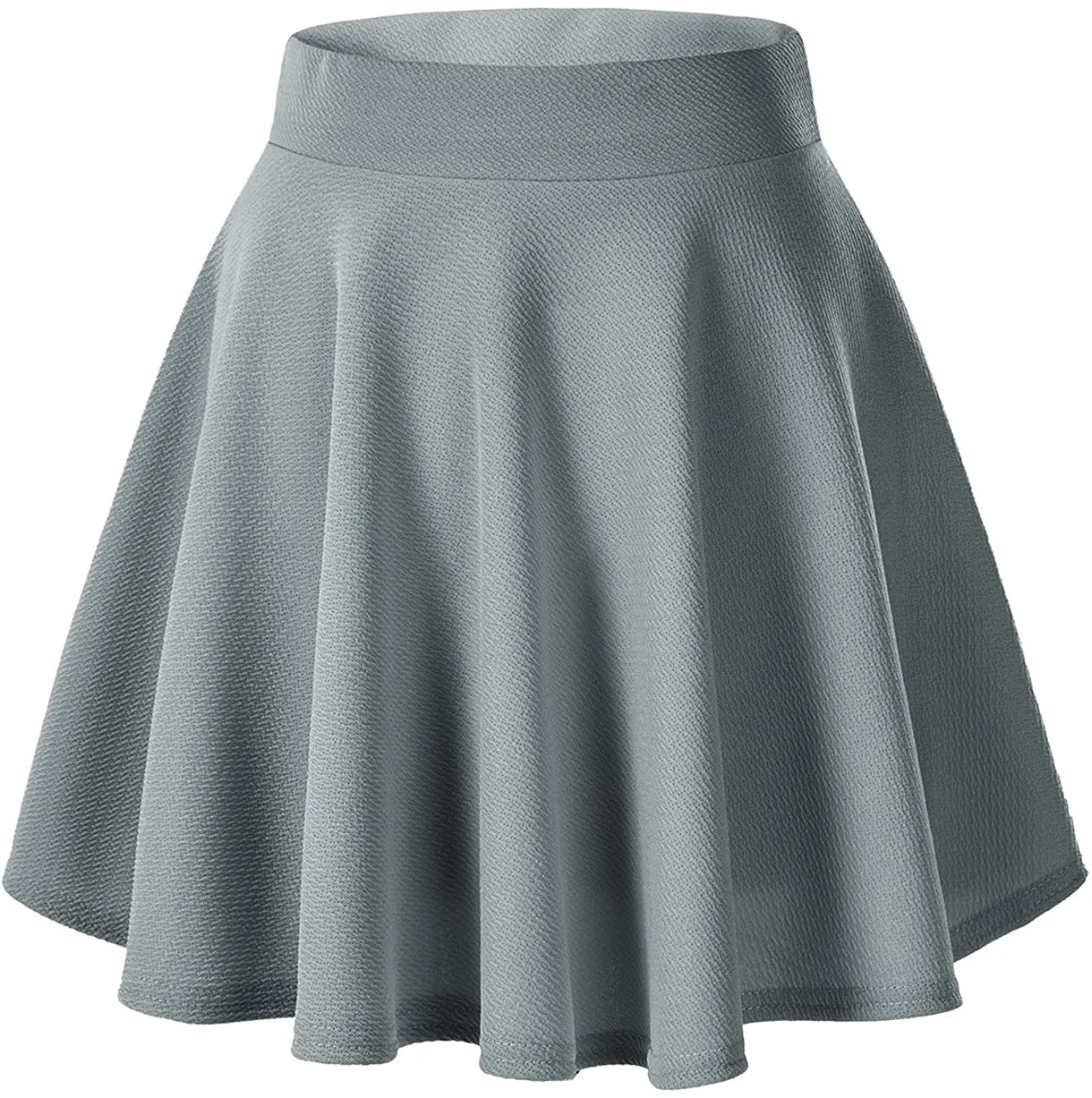 Urban CoCo Women's Basic Versatile Stretchy Flared Casual Mini Skater Skirt