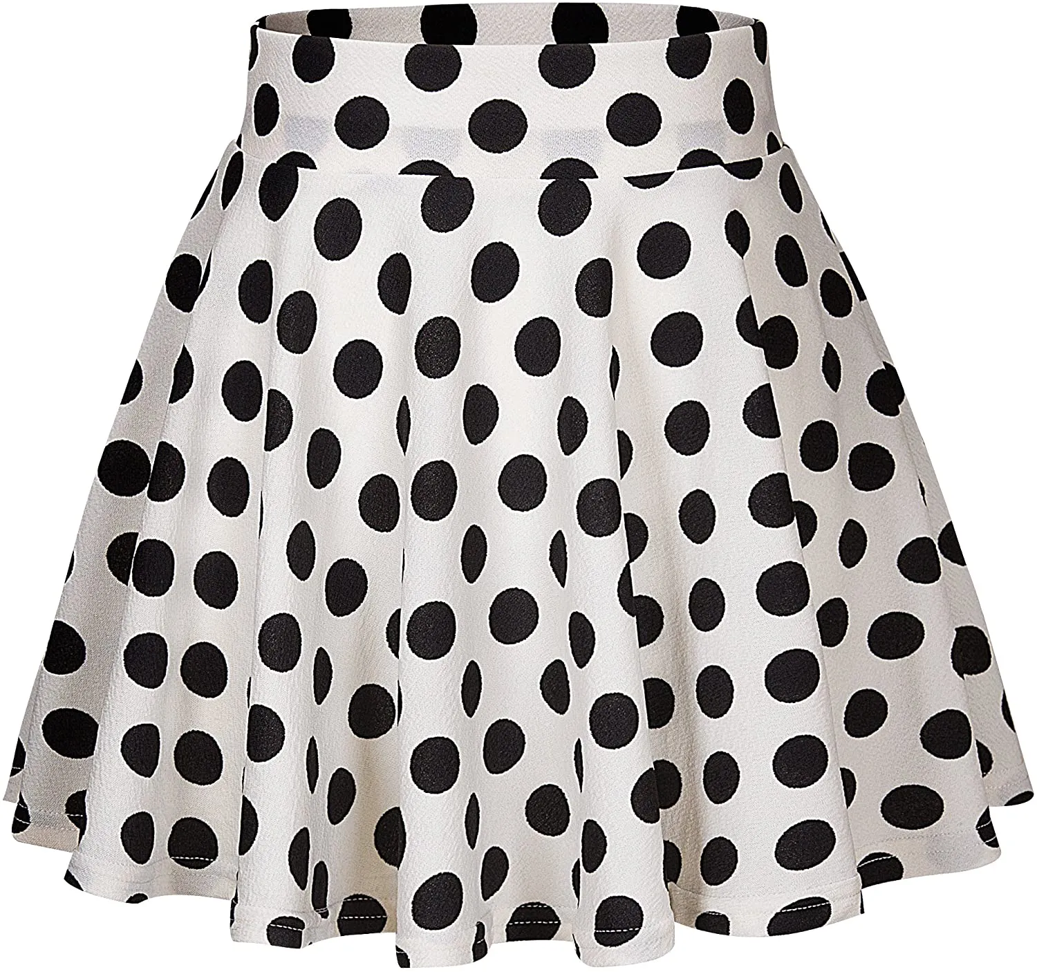 Urban CoCo Women's Basic Versatile Stretchy Flared Casual Mini Skater Skirt