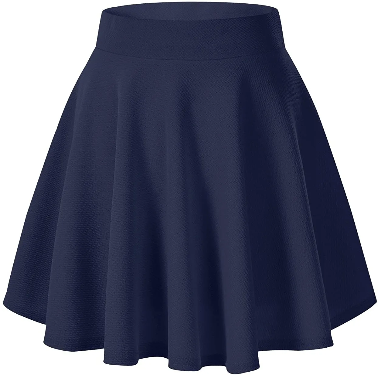 Urban CoCo Women's Basic Versatile Stretchy Flared Casual Mini Skater Skirt