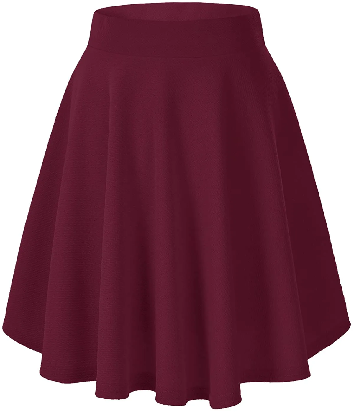 Urban CoCo Women's Basic Versatile Stretchy Flared Casual Mini Skater Skirt