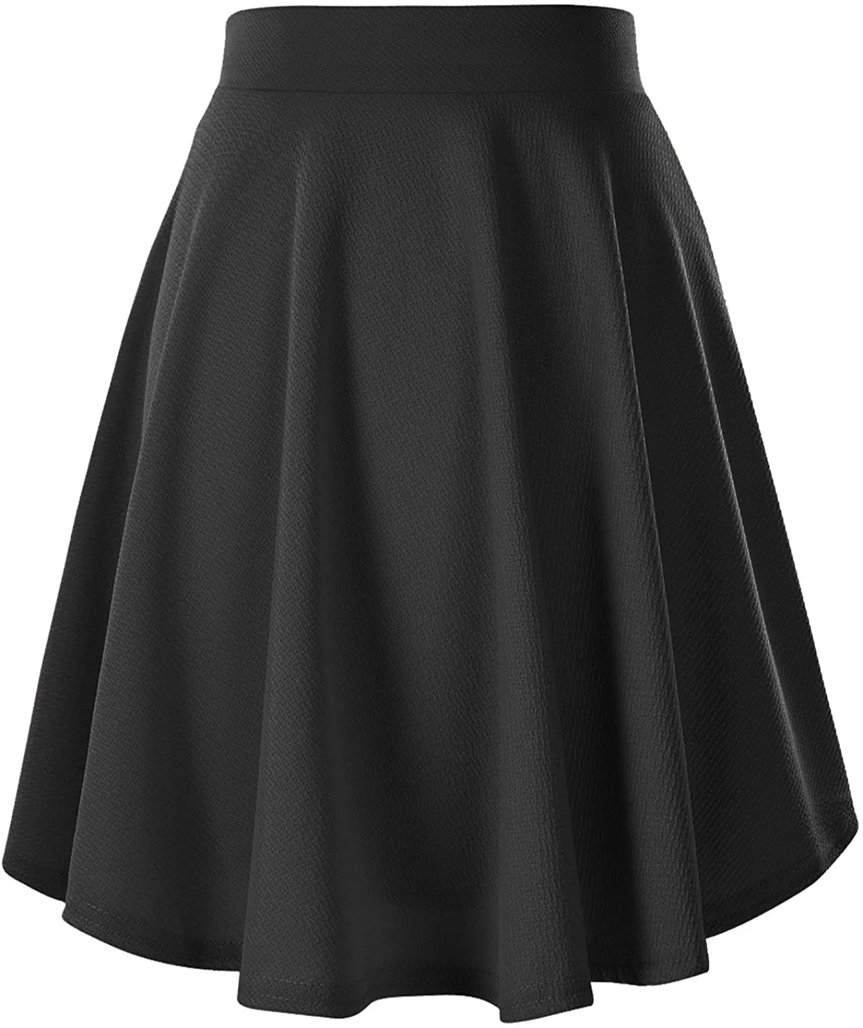 Urban CoCo Women's Basic Versatile Stretchy Flared Casual Mini Skater Skirt