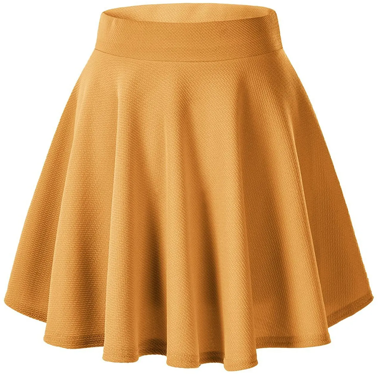 Urban CoCo Women's Basic Versatile Stretchy Flared Casual Mini Skater Skirt