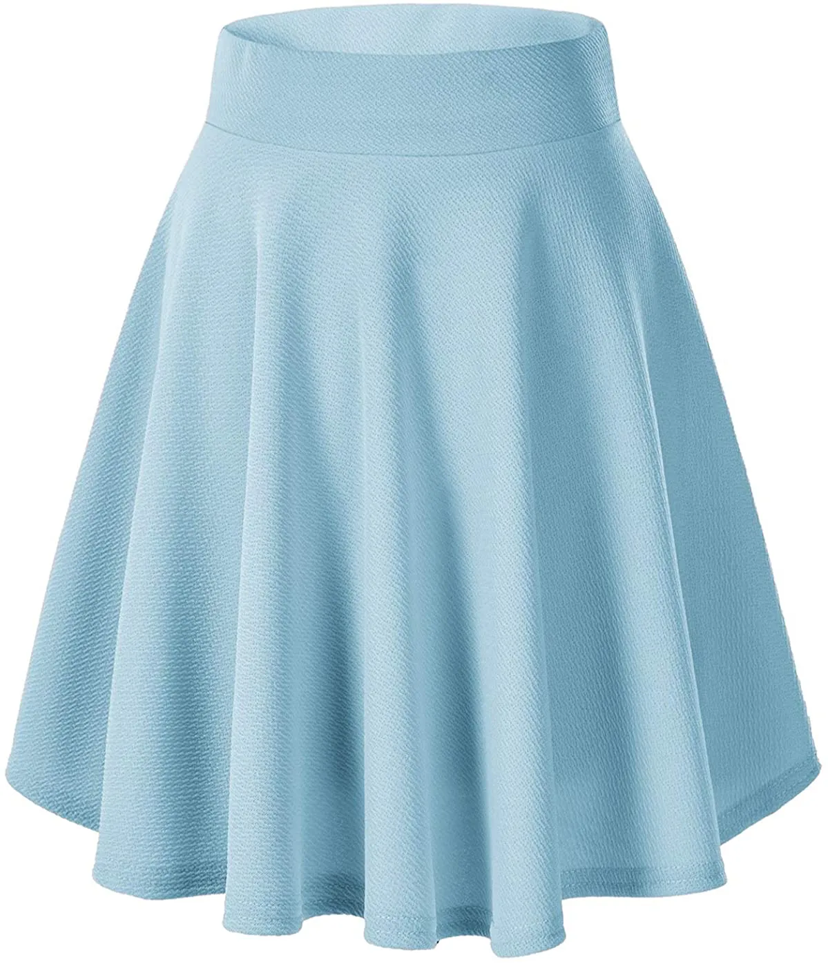 Urban CoCo Women's Basic Versatile Stretchy Flared Casual Mini Skater Skirt