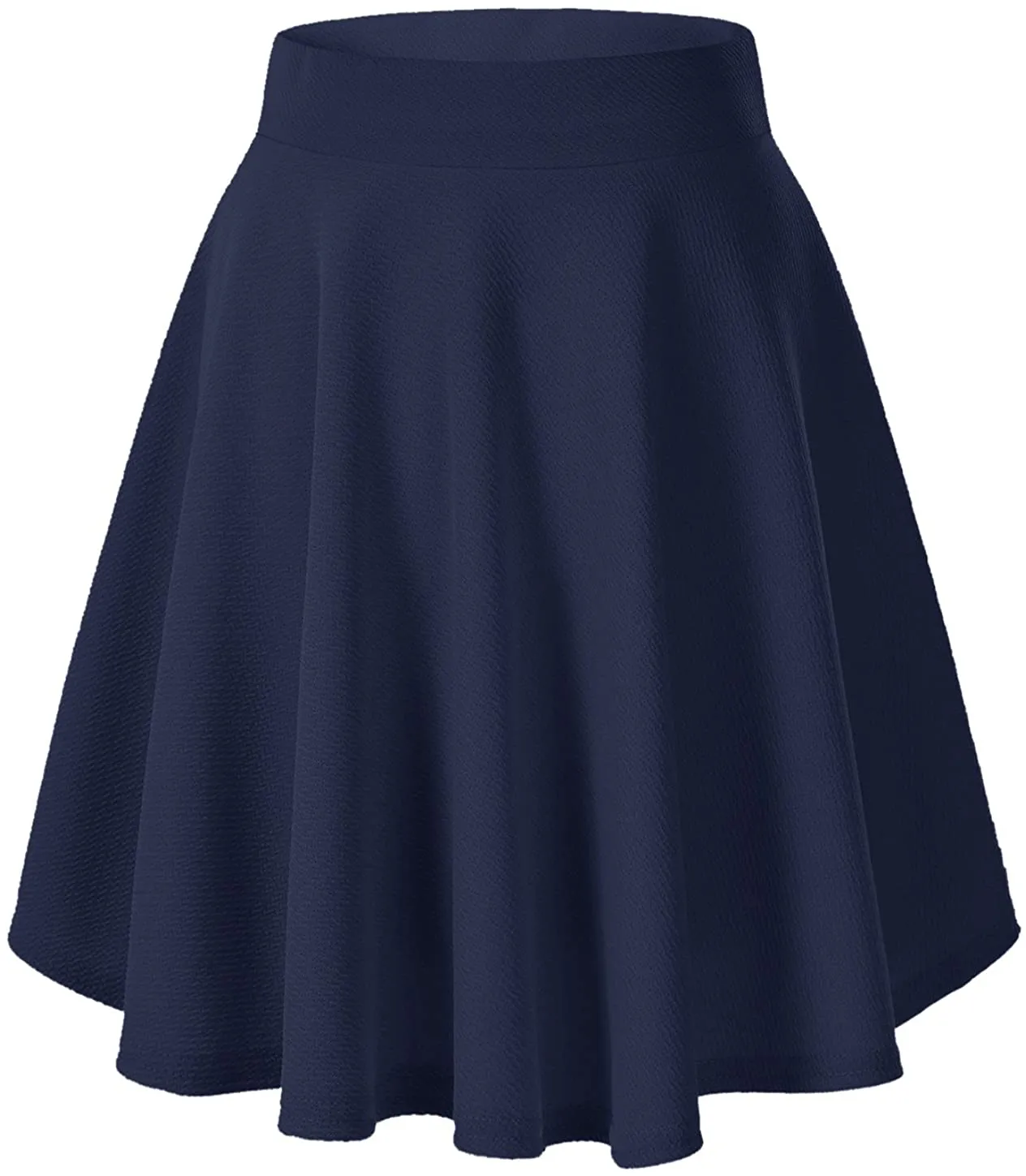 Urban CoCo Women's Basic Versatile Stretchy Flared Casual Mini Skater Skirt