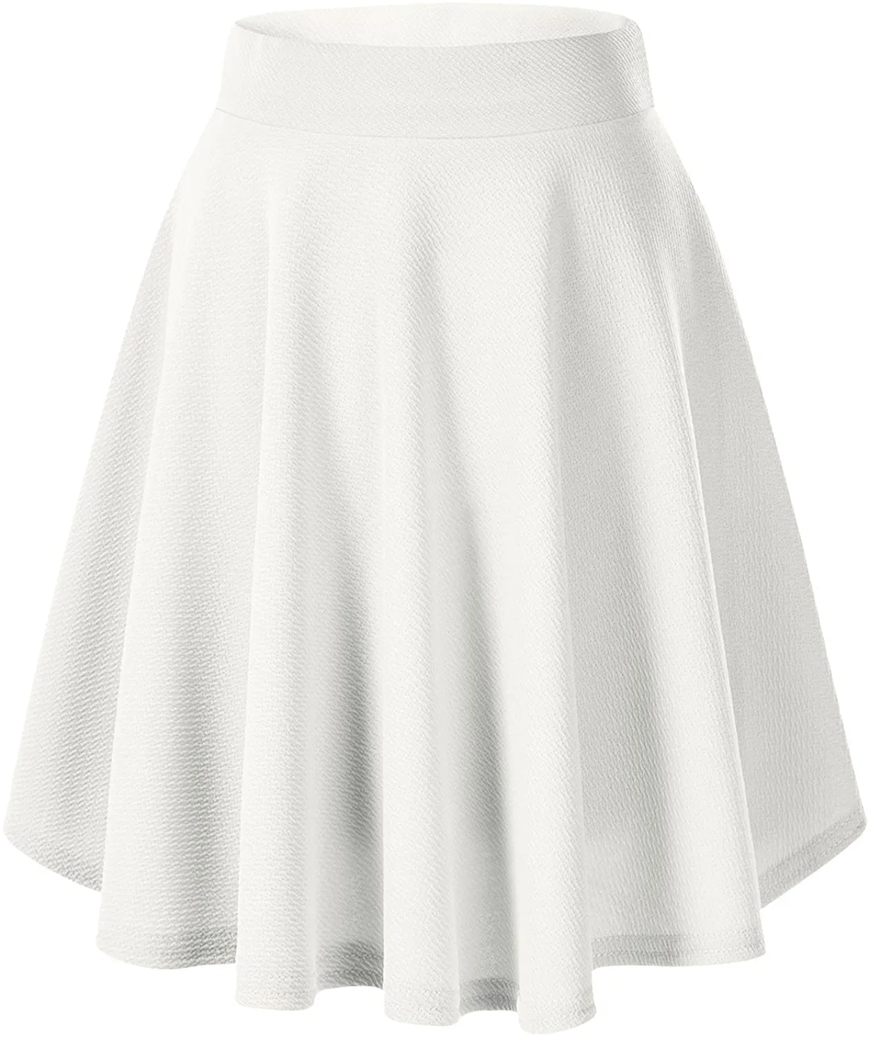 Urban CoCo Women's Basic Versatile Stretchy Flared Casual Mini Skater Skirt
