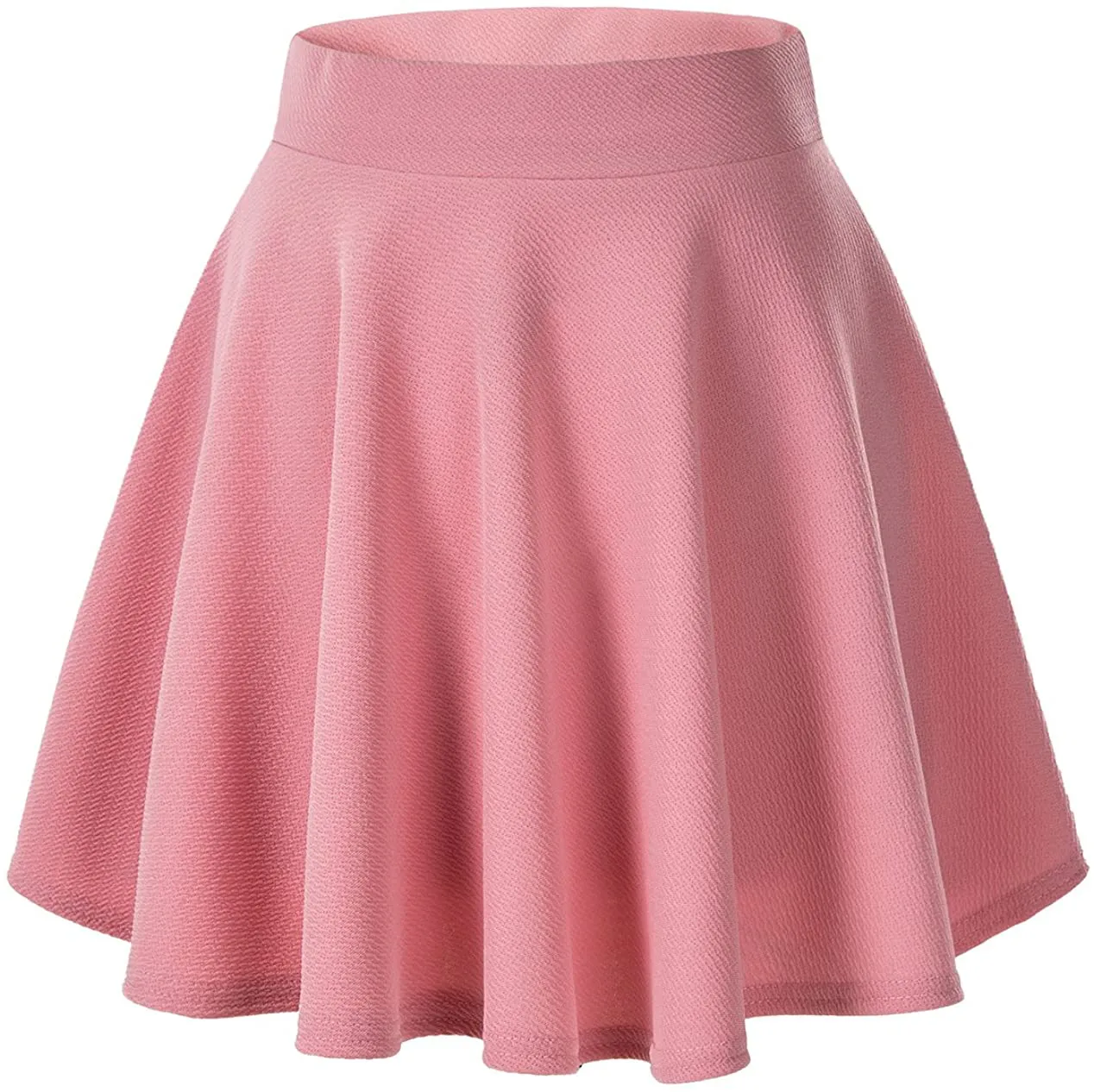 Urban CoCo Women's Basic Versatile Stretchy Flared Casual Mini Skater Skirt