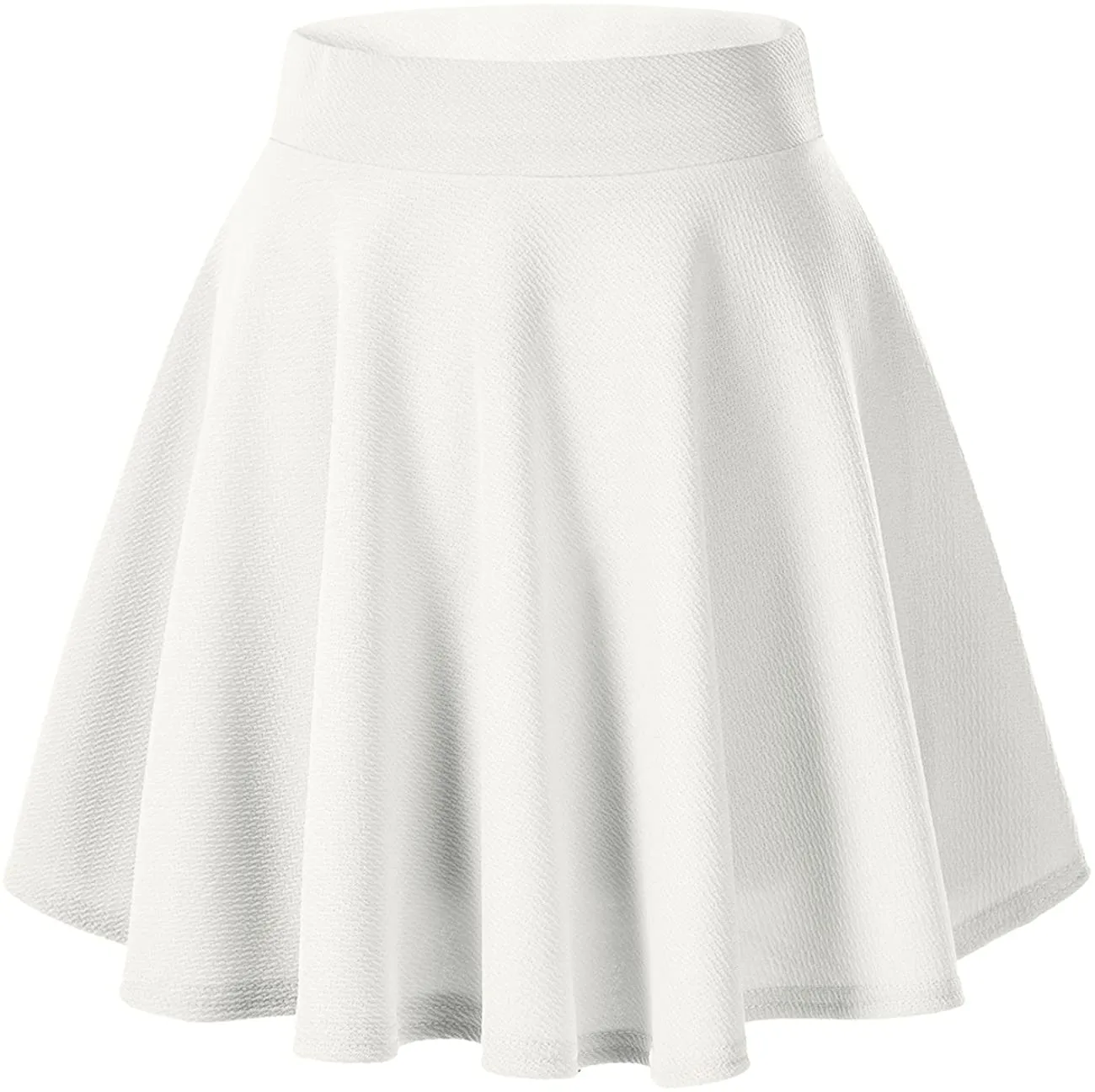 Urban CoCo Women's Basic Versatile Stretchy Flared Casual Mini Skater Skirt