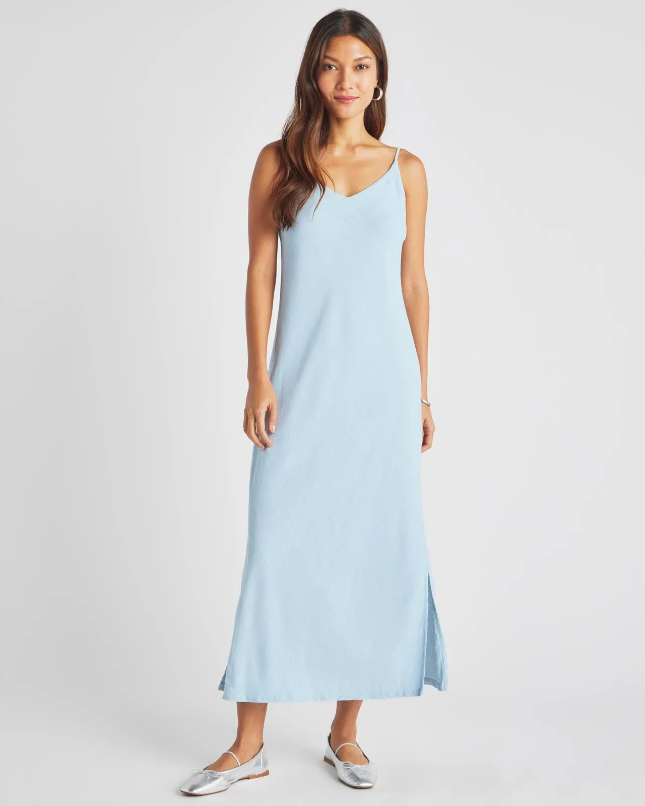 V-Neck Indigo Breeze Dress