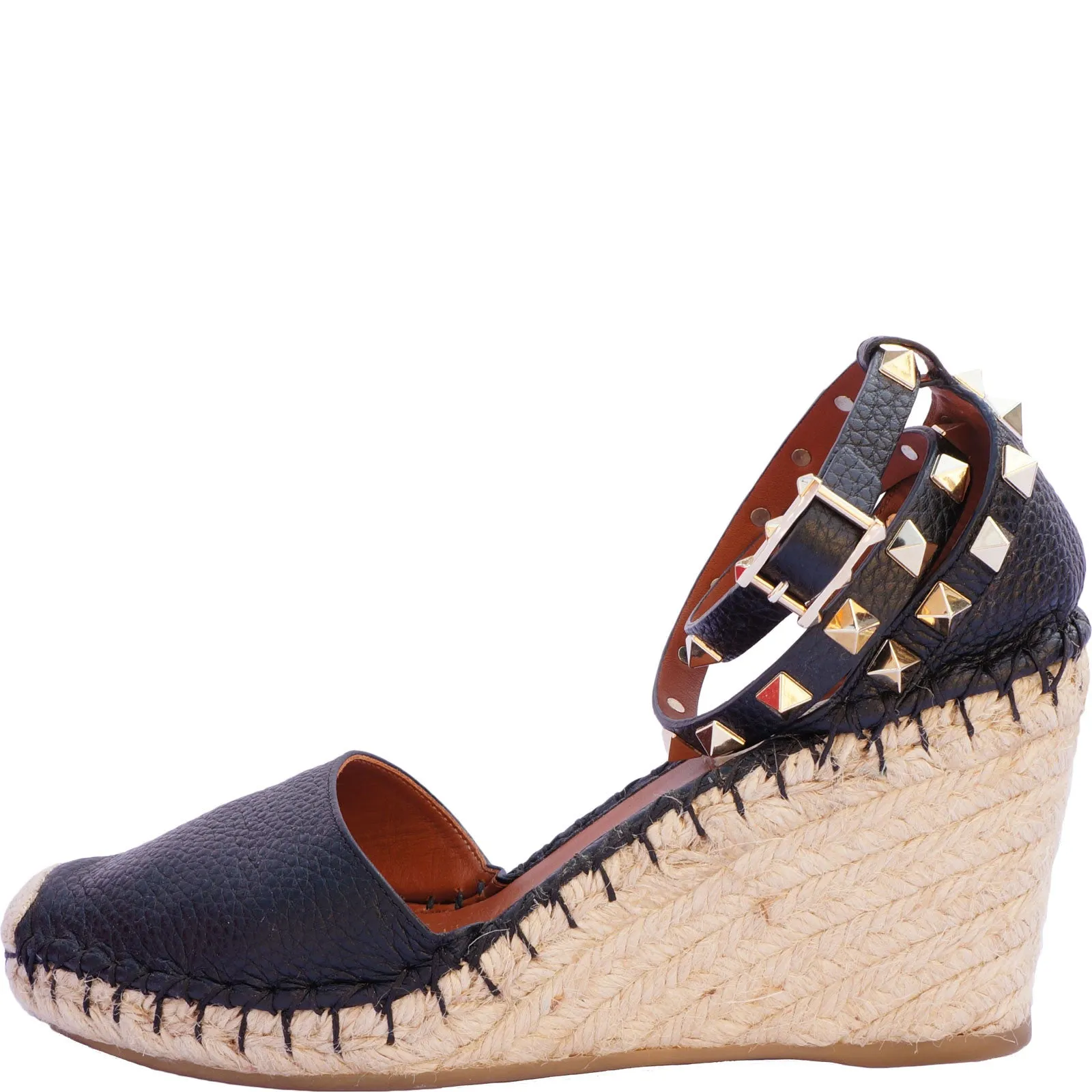 VALENTINO ROCKSTUD ESPADRILLE WEDGES