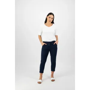 Vassalli - 7/8 Length Skinny Leg Elastic Waist Pants