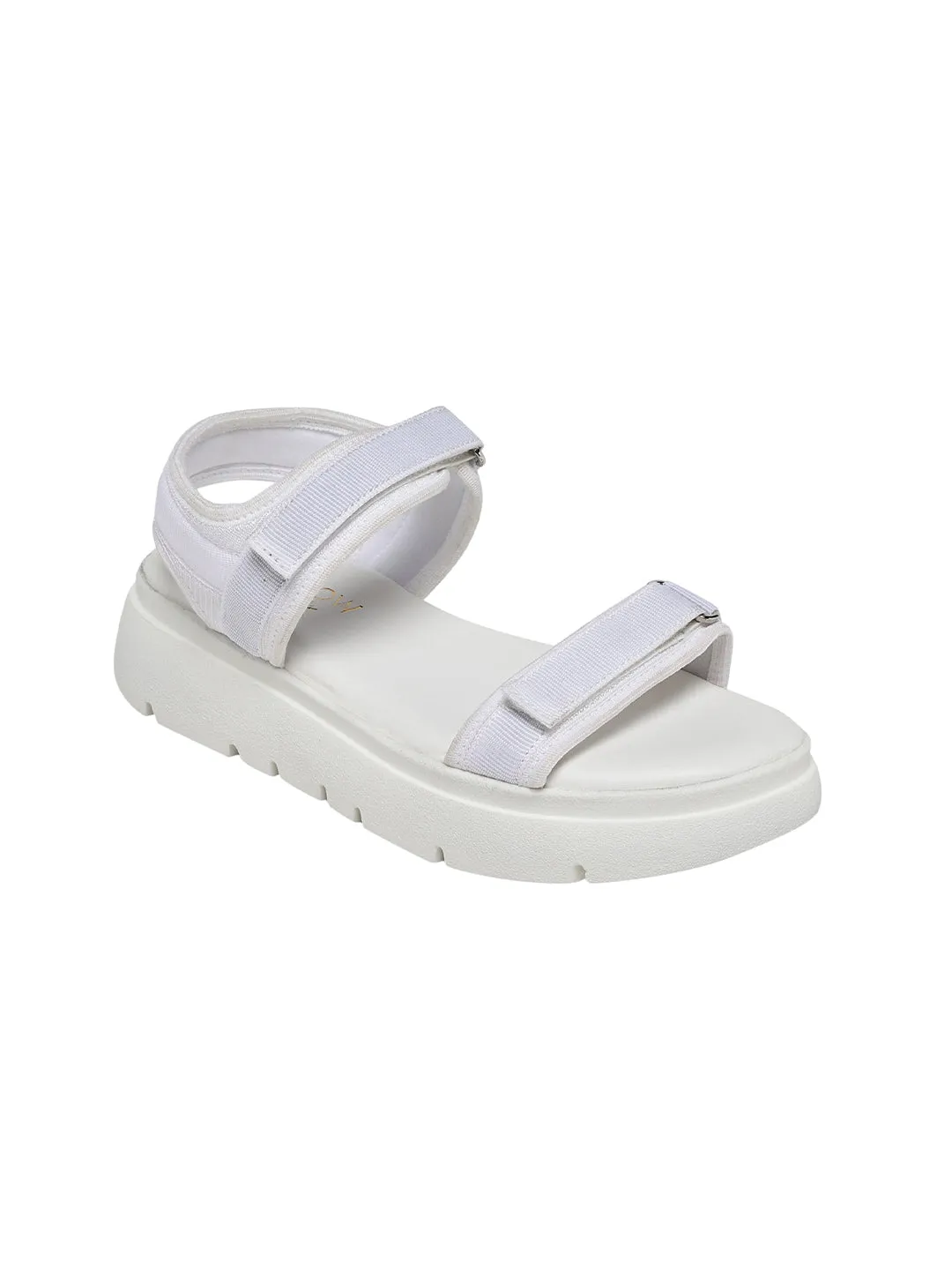 Velina Off White Flatform Heels