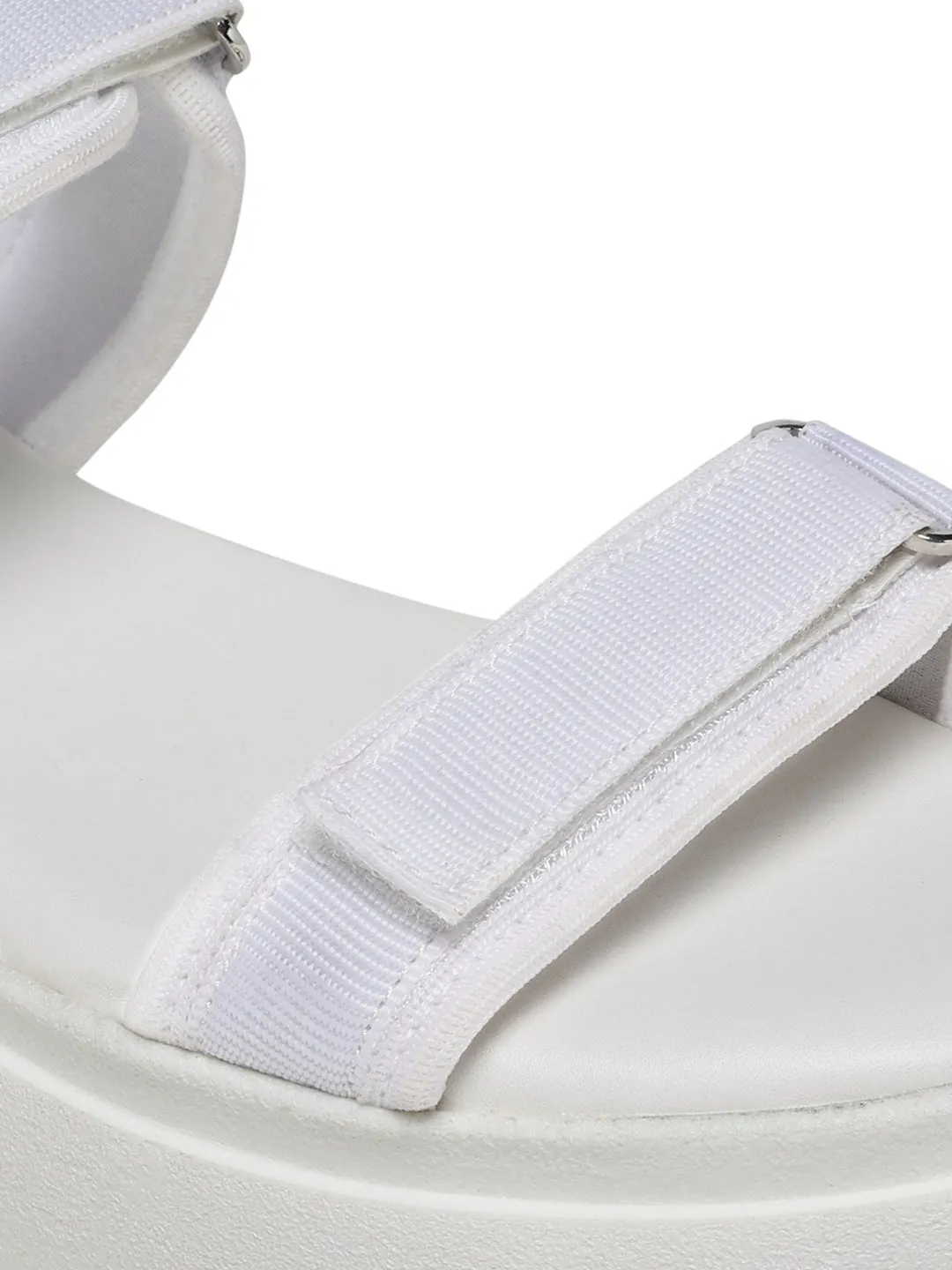 Velina Off White Flatform Heels