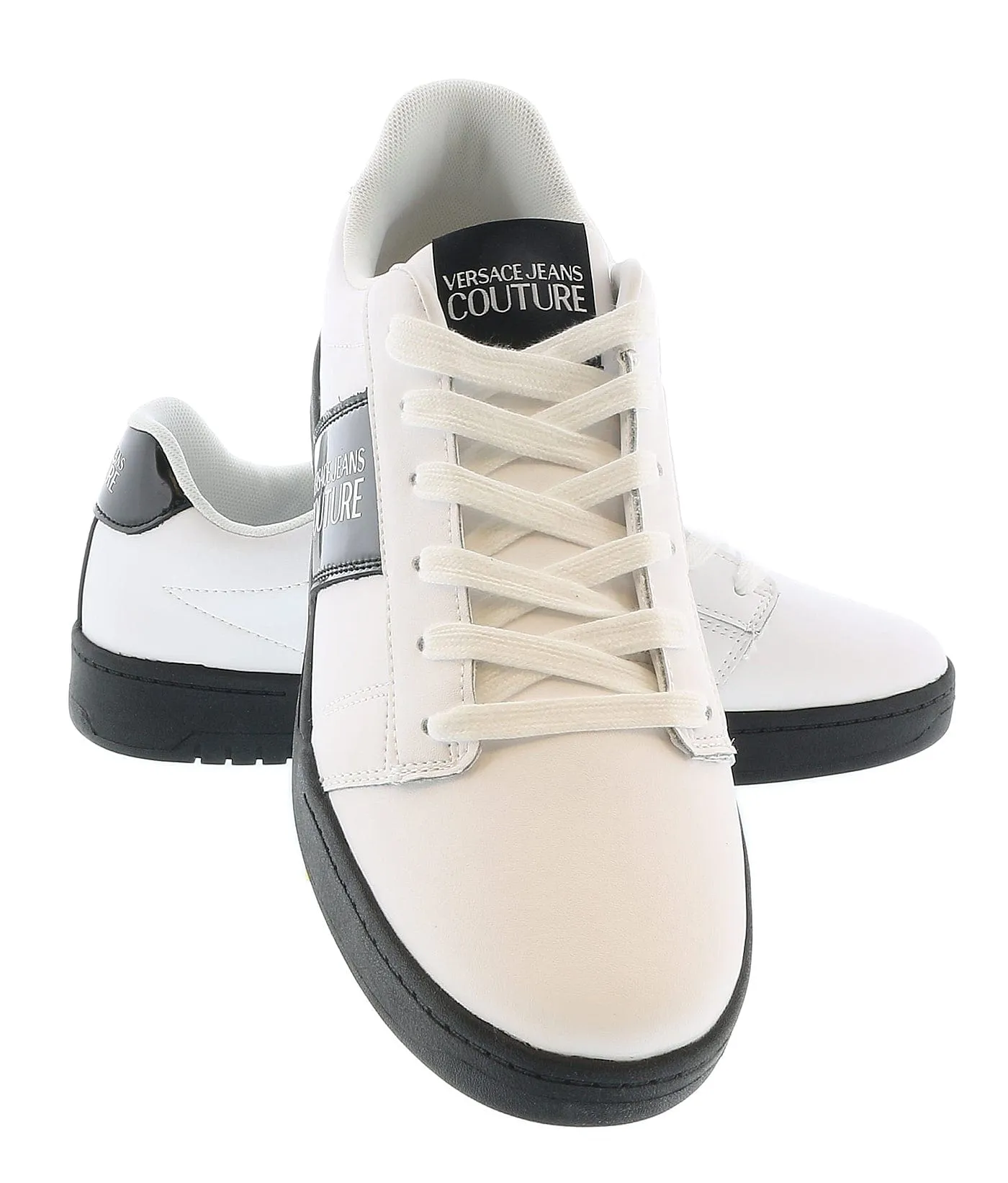 Versace Jeans Couture White Classic Fashion Court Sneakers-