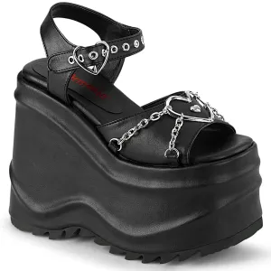 WAVE-09 Black Vegan Leather