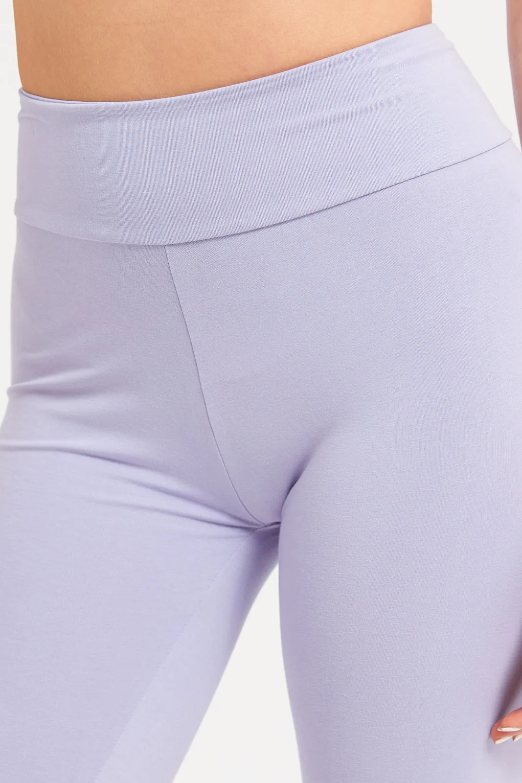 Women Lilac Biker Shorts