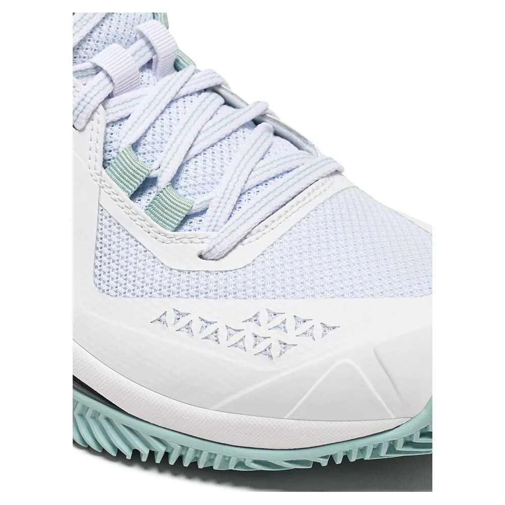 Women's Blushield Torneo 2 Clay Tennis Shoes White and Legion Blue