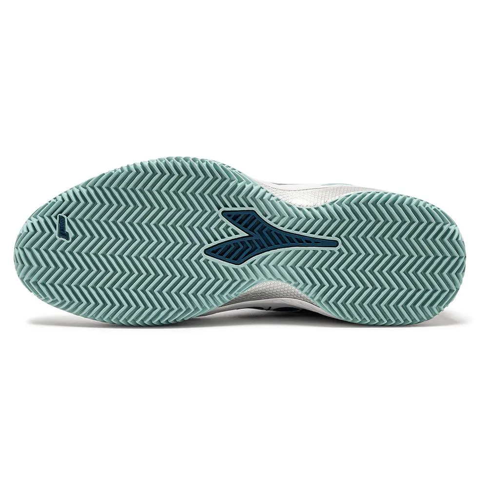 Women's Blushield Torneo 2 Clay Tennis Shoes White and Legion Blue