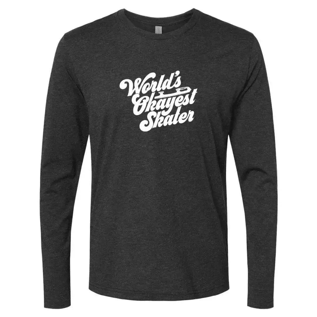 World's Okayest Skater Long Sleeve Crew